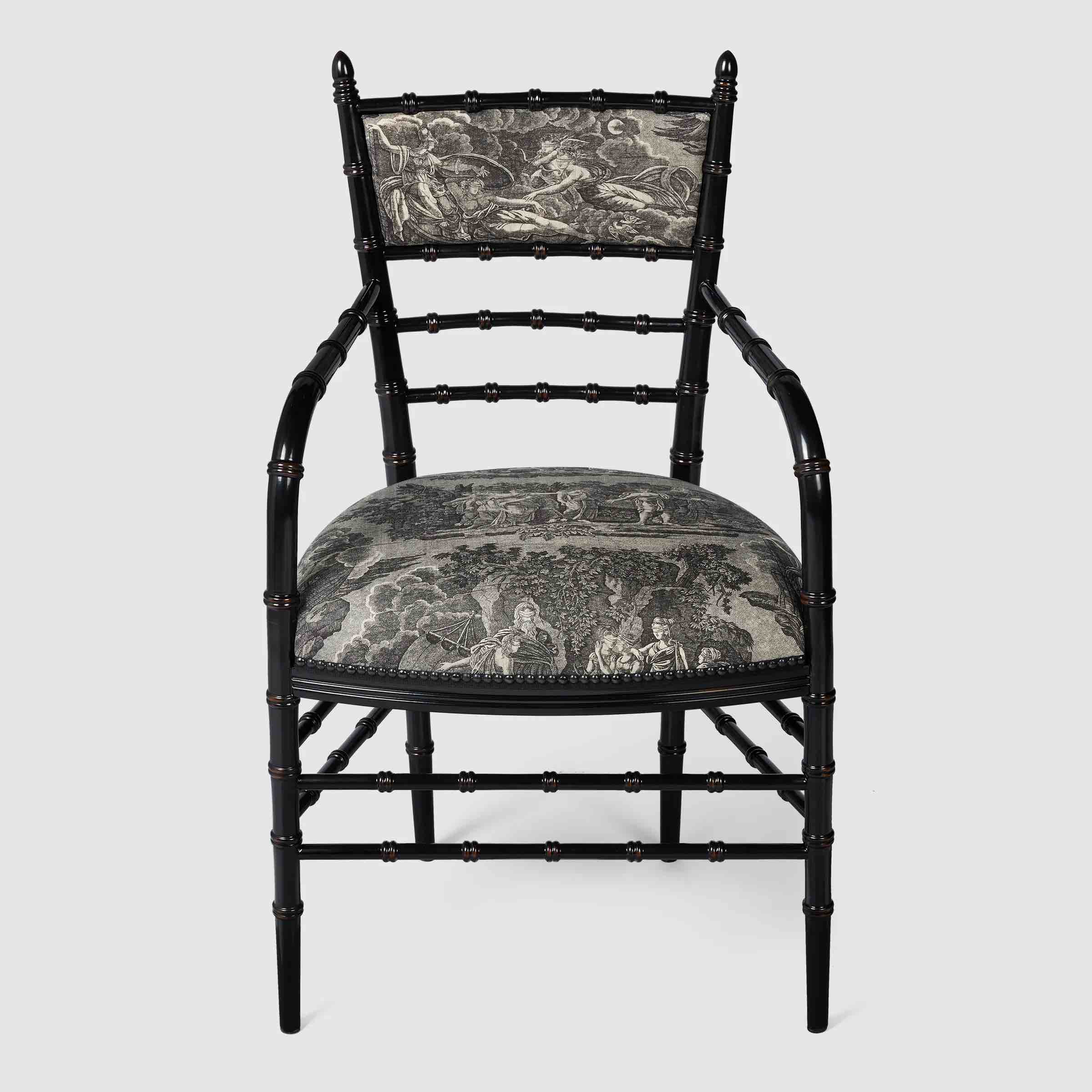 Gucci Chiavari Toile de Jouy Print Chair