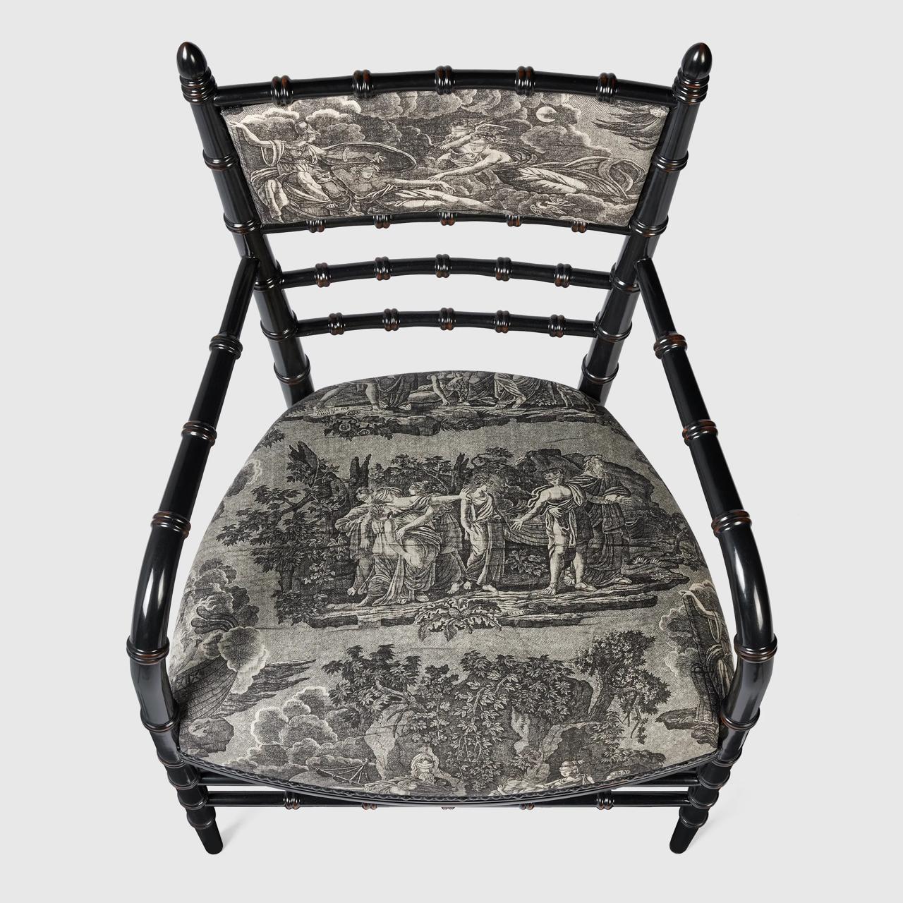 Gucci Chiavari Toile de Jouy Print Chair